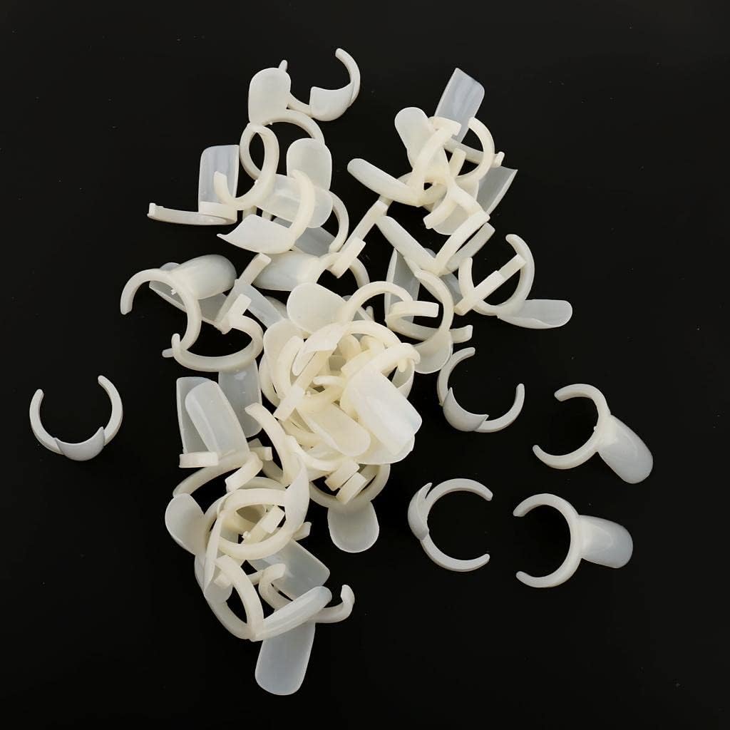 50PCS Ring Color False Nail Art Tools - Polish Display Practice Tips for Nail Art and Design 2