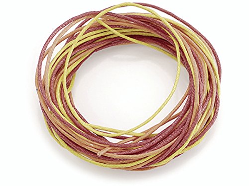 Knorr Prandell Wachsschnur, Rot/Orange, 3 x 1,7 m, Mehrfarbig