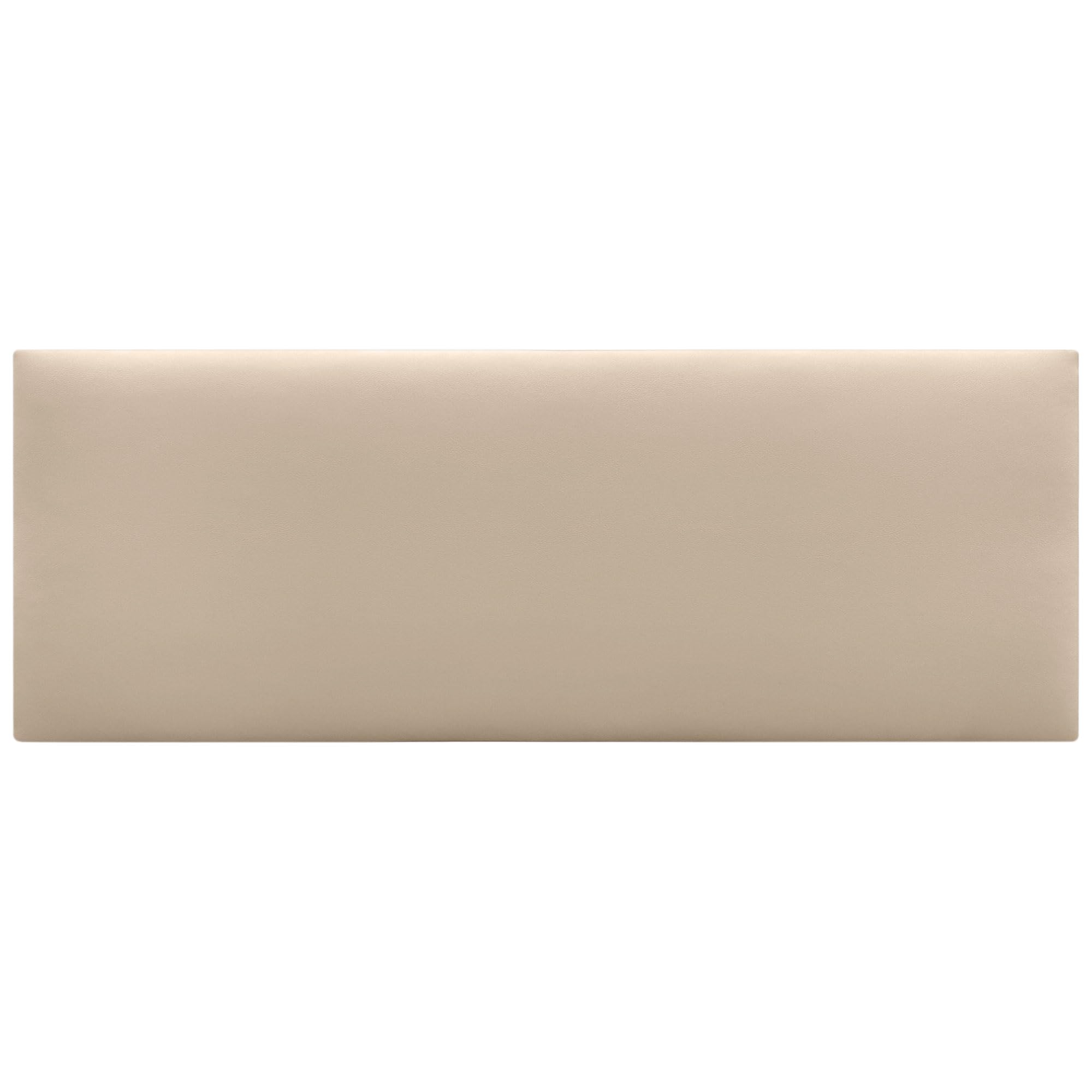 DHOME Testata in similpelle o tessuto AQUALINE Testata imbottita liscia Testata letto di lusso (Similpelle Beige, 160cm (Lits 150/160))