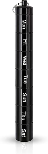 Pastillero organizador de pastillas, 7 compartimentos, contenedor impermeable para medicamentos de emergencia, soporte para pastillas diarias, caja