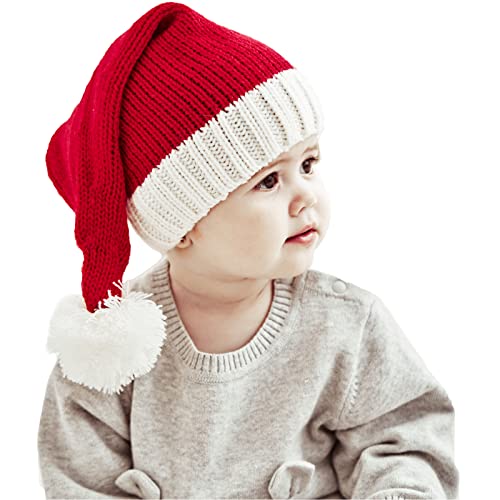 Image of Santa's Knit Beanie - Women's Winter Hat, Soft Family Matching Xmas Christmas New Year Gifts