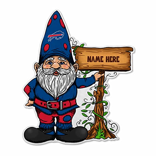 Rico Industries NFL Football Buffalo Bills Gnome Personalized Pennant - Home and Living Room Décor - Soft Felt EZ to Hang