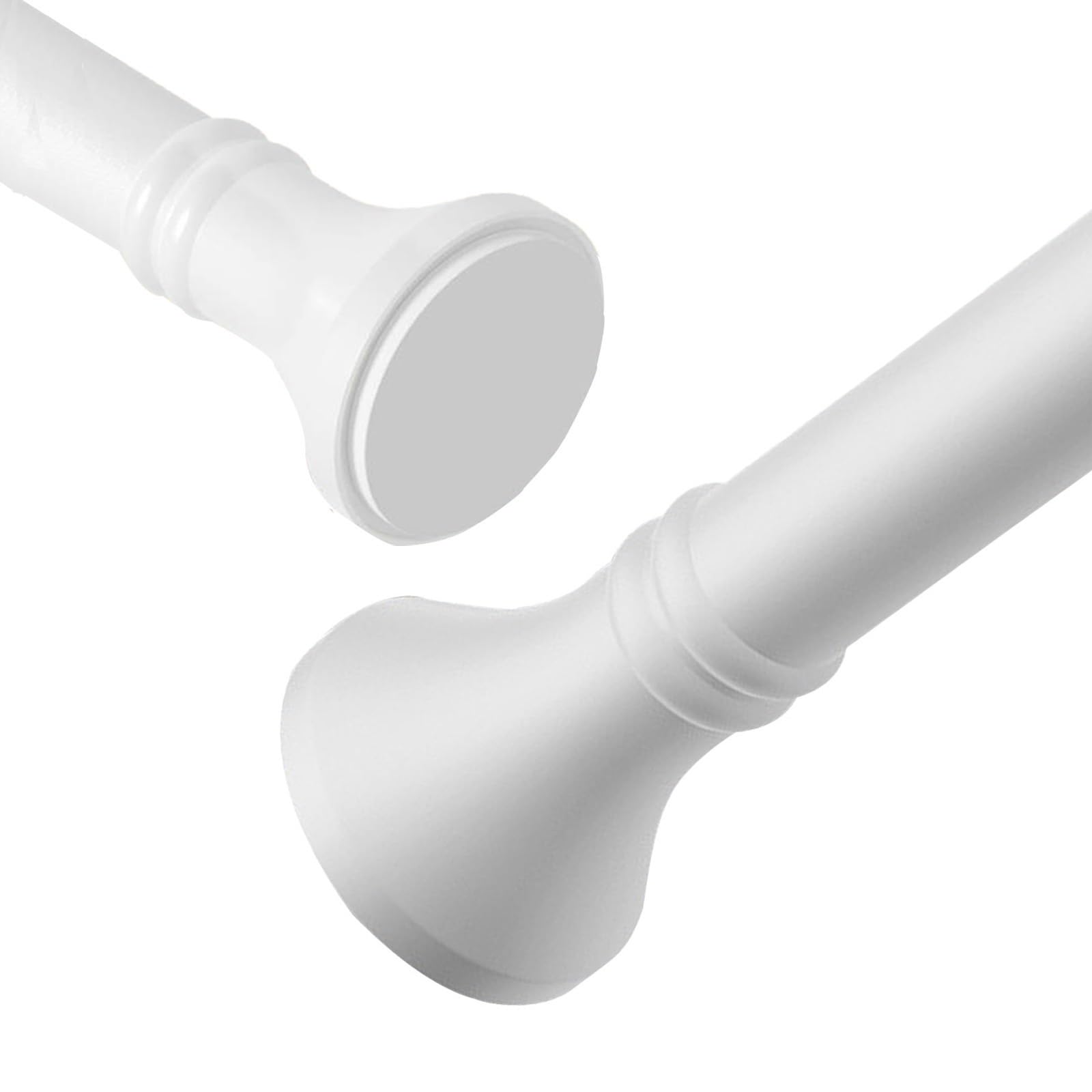 Tringle À Rideau Sans Perçage, Barre De Rideau Extensible Installation Facile Tringle De Douche Sans Perçage Pour Salle De Bain, Fenêtre(Blanc,260-350cm)