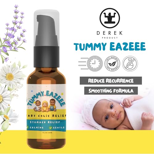 Image of Baby Tummy Rub Spray - Colic Baby Relief, Infant Gas Relief Drop Soothes Baby Gas Relief Bubbles Quickly - Chamomile, Lavender & Dill Oil - Relief from Colic, Gas, Constipation