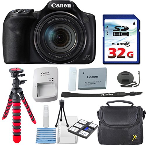 コンパクトデジタルカメラセット Amazon | Canon PowerShot sx540 HS + 32 GB高速メモリカード+ケース+