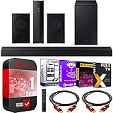 Samsung HW-A550 4.1ch Surround Sound Wireless Home Theater Bundle 2.1ch Dolby Digital 5.1 Soundbar 2021 + SWA-9100S 2ch Rear Speaker Kit + Subwoofer + Extended Coverage + 2 Deco Gear HDMI Cables