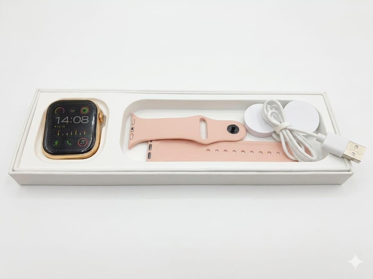 Digital Smartwatch for Girls | smartwatch , wireless charging cable with silicone strap-image-32