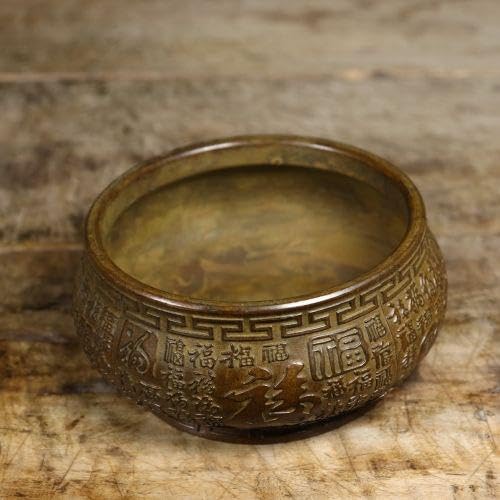 銅製 百福万字紋香炉 香道具 装飾品 工芸品 美術品 置物 銅製 百福万字紋香炉 香道具 装飾品 工芸品 美術品 置物 美術