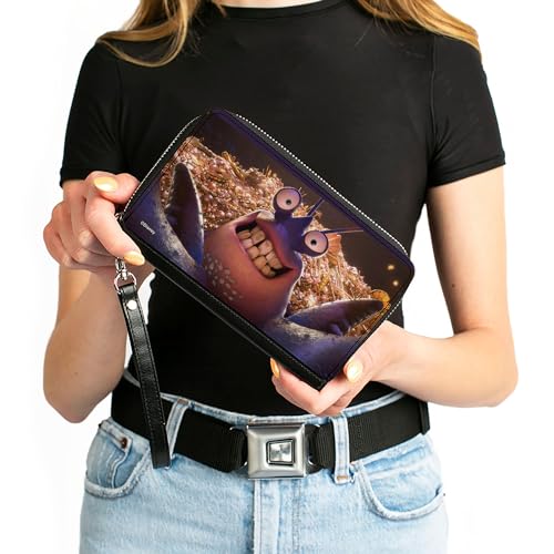 Buckle-Down Disney Wallet, Zip Around, Moana Tamatoa Smiling Face Close Up, Vegan Leather4