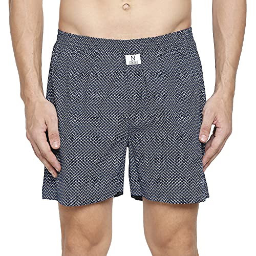 Image of Longies Cotton Men Printed Boxers Pack of 3 Regular Inner wear (LGBOXPO3V005 Grey,Pink,Maroon3284 M)