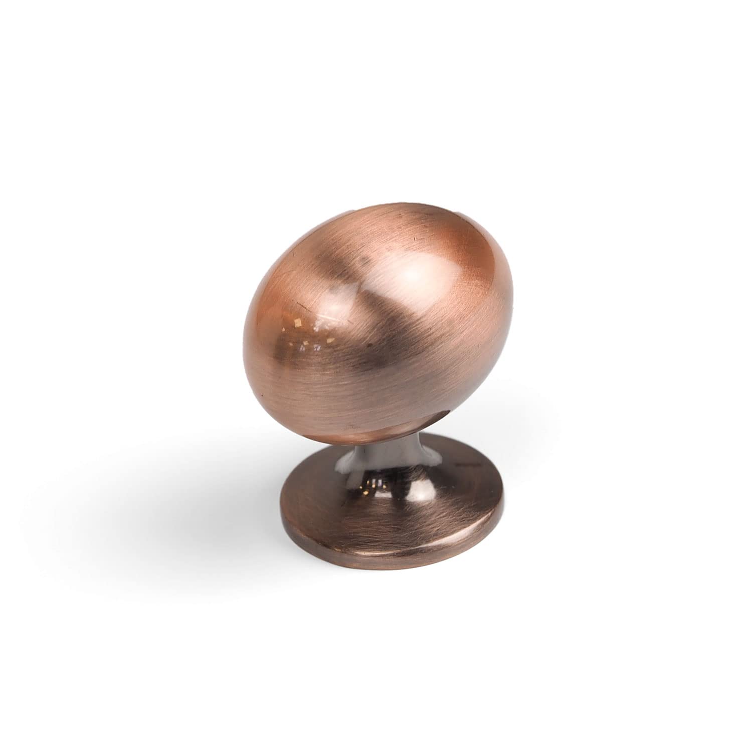 Handle & Home Brushed Black Copper Knob Copper Kitchen Cupboard Handle 76Mm Cup Knob Cabinet Door Drawer Pull Furniture