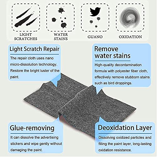 3Pcs Nano Sparkle Cloth For Car Scratches, Nano Magic Repairing Scratches, Multipurpose Car Cleaning Paint, Surface Polishing, Water Spot, Rust And Scratch Remover (3Pack) #TOP5