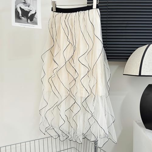 WDPL Women's Tulle Tutu Skirts Tiered Skirt Petticoat Elasticated Waist Pleated A Line Ruffles Skirts2