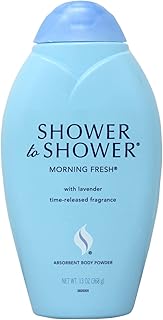 Shower to Shower, Absorbent Body Powder Morning Fresh, 13 oz (4) by Shower to Shower