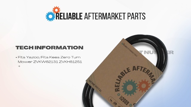 Amazon.com: 104334 New Pump Drive Belt Fits Yazoo/Fits Kees Zero
