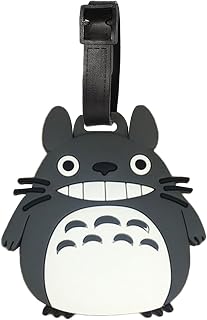 Luggage Tag for Suitcases with Name ID Card,Funwaretech Silicone Luggage Tag Personalised Baggage Travel Tags Identifiers Waterproof Suitcase Tags Cute Cartoon Character Funny Fun Luggage Name ID Tags