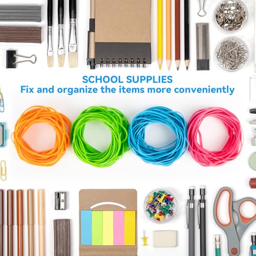 Sukh Rubber Bands - 100PCS Colored 4