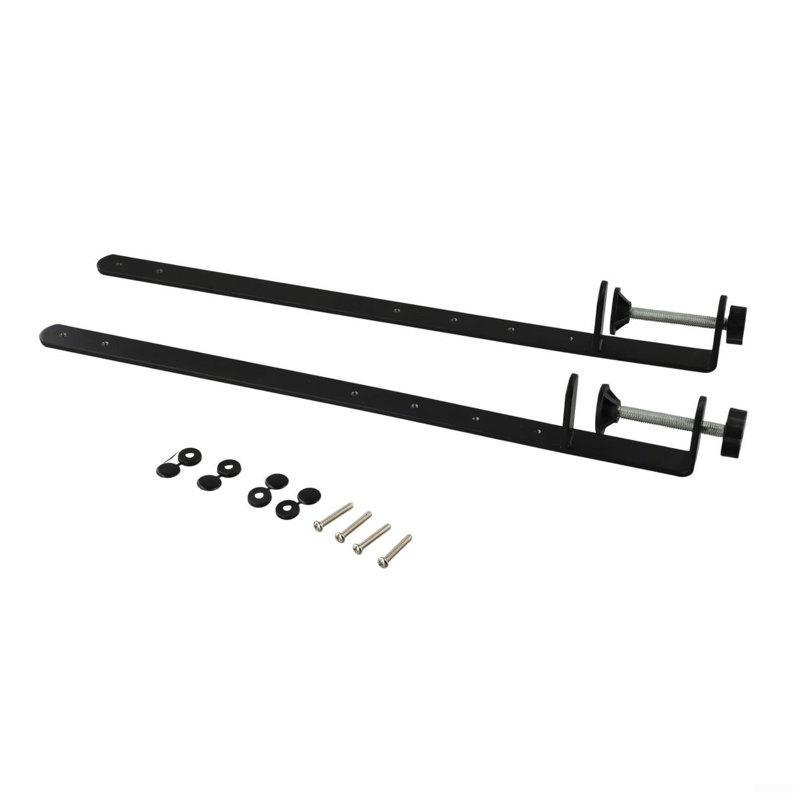 2 x verlängerte Metall-Schreibtischklemme. Stecktafel-Befestigungshalterung, Schreibtisch-Organisationshalter für Büro, Gaming, Wohnzimmer, Küche