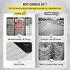 VEVOR Hardware Cloth, 24 x50' & 1x1 Mesh Size, Galvanized Steel Vinyl Coated 16 Gauge Welded Wire w/A Cutting Plier & A Pair of Fabric Gloves, for Garden Fencing & Pet Enclosures, Black