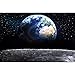 Produktbild GREAT ART XXL Poster  Blick auf die Erde aus dem Weltall  Wandbild Dekoration Welt Mond Sky Planet Galaxy Universum All Kosmos Weltkugel Sterne Fotoposter Wanddeko Bild (140 x 100 cm)