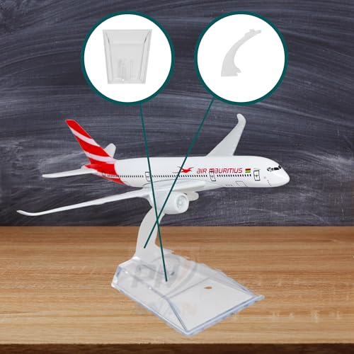 Image of Air Mauritius Airlines, diecast, Metal Aeroplane Scale Model Officel only for Display, Size -16 cm-A350 (Air Mauritius)