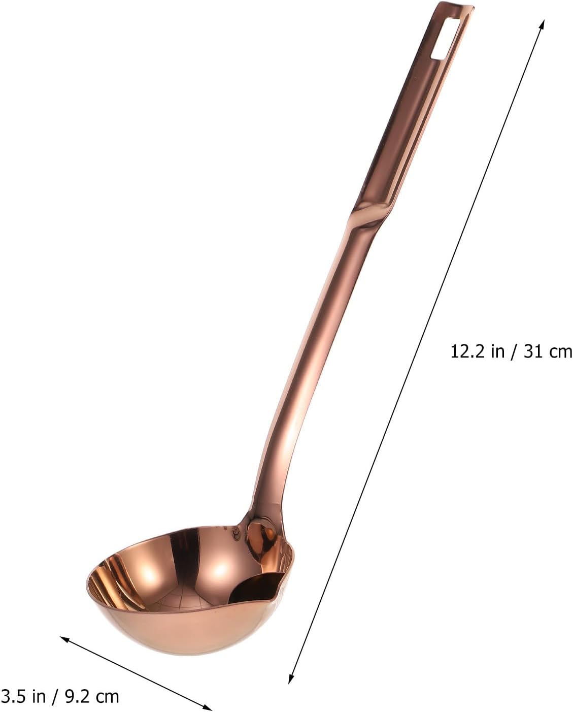 Stainless Steel Soup Ladle Oil Filter Spoon with Long Handle