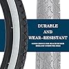 2 Pack Replacement Bike Tire Beach Cruiser 26" x 2.125" Inch Foldable White Side Wall Bicycle Tire…… #5