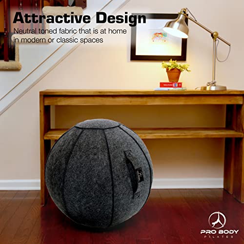 image for ProBody Pilates Yoga Ball Chair, Exercise Ball Chair for Office and De