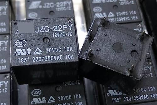 Relais JZC-22FY 12VDC-1Z T73-1C-12V-10A composant électronique 5 broches 12V