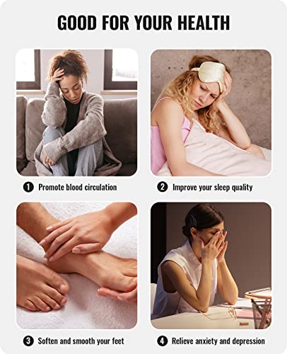 Foot Spa Bath Massager with Heat, Bubble, Vibration and Temperature Control, 22 Massaging Rollers Foot Soak Tub for Foot Pain Relief, Pedicure Foot Soaker with Acupressure Massage Points & Red Light