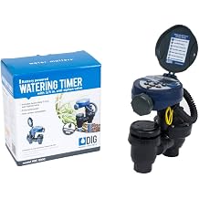 DIG RBC 8000 Battery Powered Irrigation Automatic Controller with 3/4" Anti-Siphon Valve - Advanced, Safe, and Convenient for Sprinklers or Drip Irrigation System