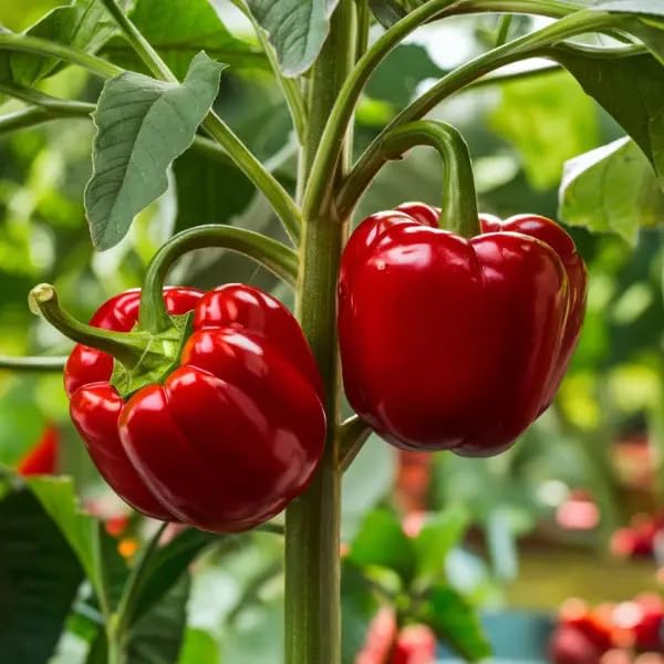 Image of Red Bell Pepper Seeds | Red Capsicum | Chilli | Mirchi for Home Gardening | Planting (Red Bell Pepper)