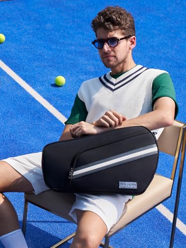 Image of FUR JADEN The Gameface Padel & Pickleball Structured Sport Bag Cum Gym Bag I Dedicated Compartment for Rackets I Separate Compartment for Shoes /Towel I Detachable Shoulder Strap I Structured Design