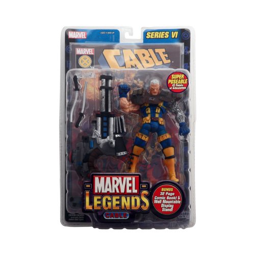 Figurine Marvel Legends Cable Series 6 X-Men finition premium