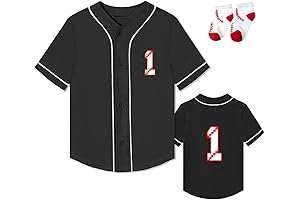 Baby Boys First Birthday Baseball Shirt - Rookie of The One Year...
