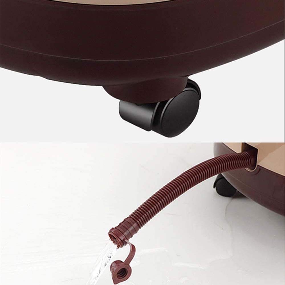 Masajeador de Baño de Spa para Pies con Burbujas Automáticas de Calor, Puntos de Masaje con Rodillo Shiatsu de Pedicura, Ahorro de Energía de Conversión de Frecuencia, Temperatura de Tiempo Ajustable,