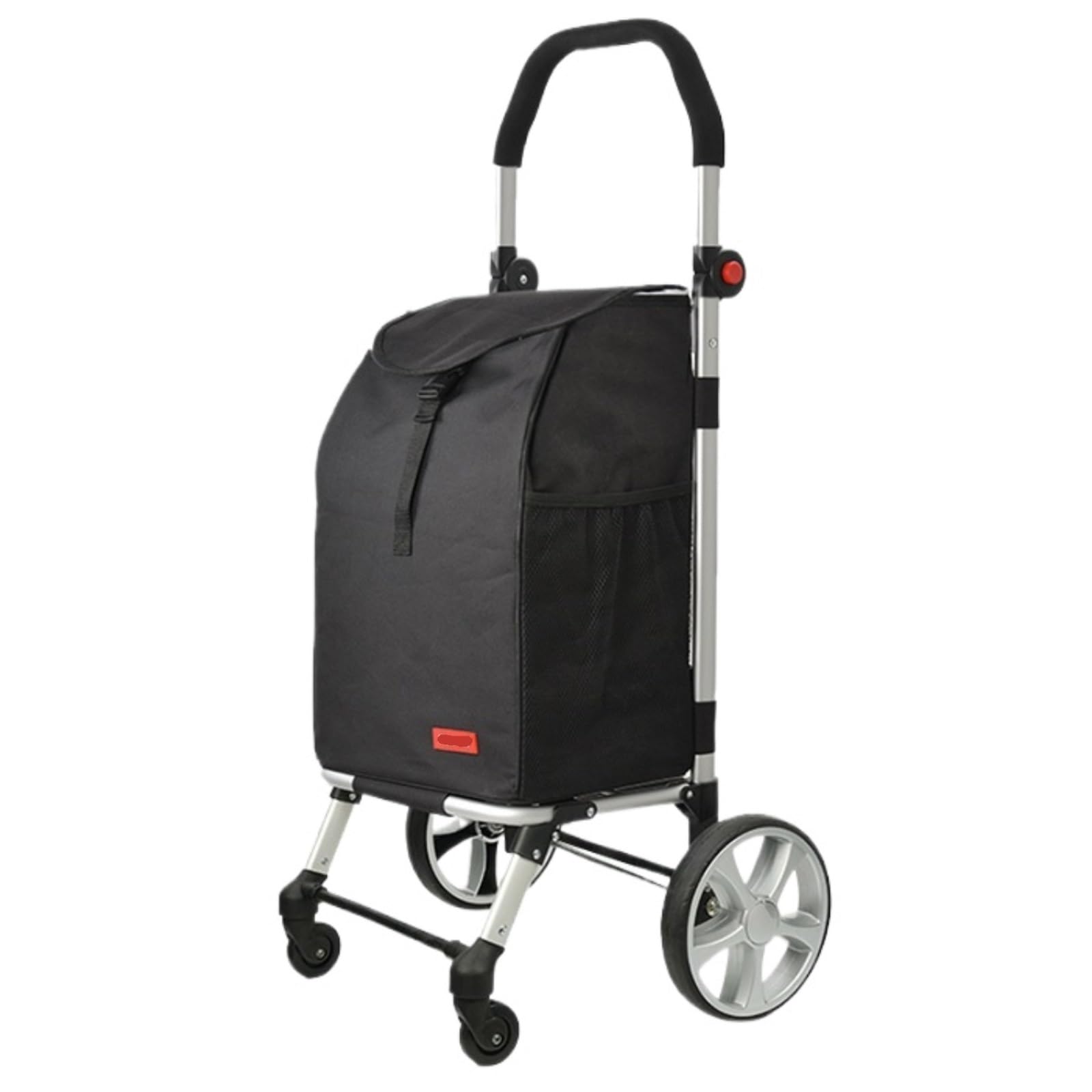 SBZIOJHDR foldable shopping trolley， Foldable Portable Trolley for Travel Outdoor(Black)
