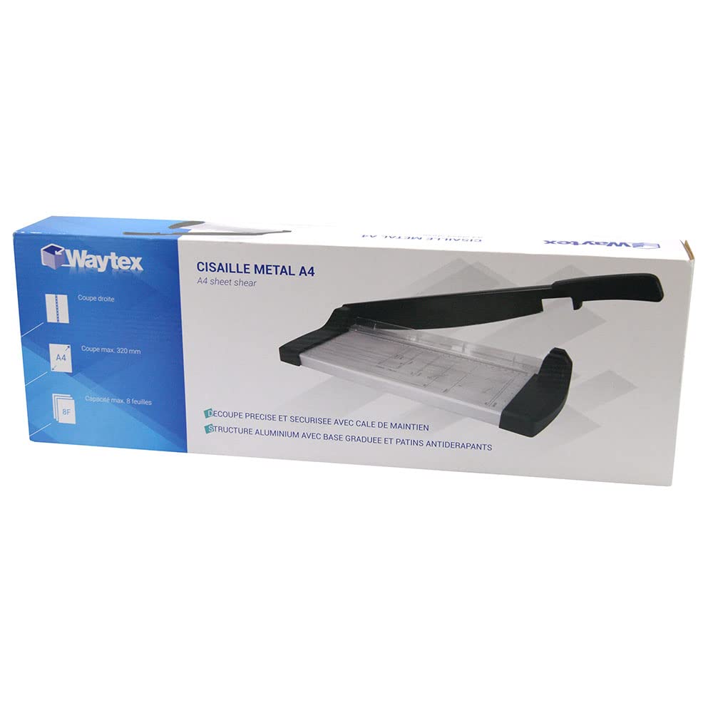 Cisaille massicot métal A4 papier massicot de bureau 8 feuilles WAYTEX - 5
