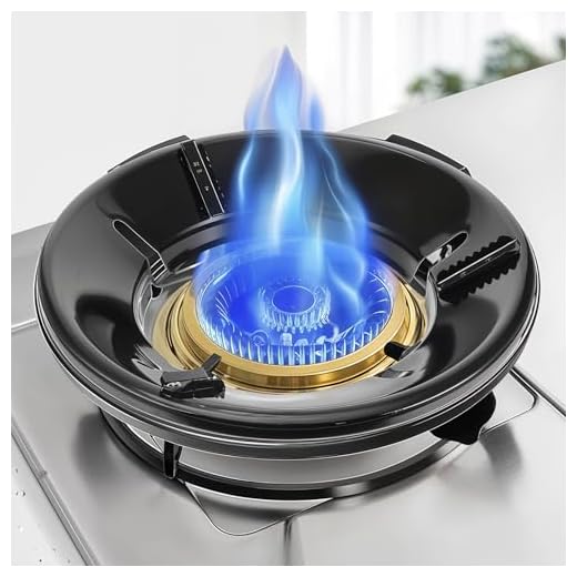 Add2Cart Stand for Black Gas Saver Burner Gas Chula Burner Stand with Gas Saver Gas Chula Support Stand with 4 Legs for Indian Gas Support, Fire and Windproof Jali Ring 0.7mm Metal - Black