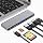 USB C Hub for MacBook, 7 in 2 Multiport Mac USB Adapter, 4K@60Hz USB C Hub Adapter, 1 Type C and 2 USB A Data Ports, Thunderb