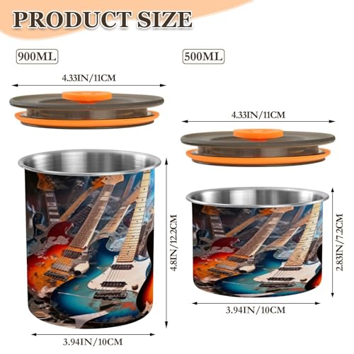 Envase hermético de acero inoxidable para café ATTX 500 ml miniatura 2