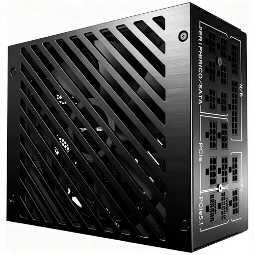 LC-POWER LC1200P V3.1 Fuente de Alimentaci贸n PC 1200W 80 Plus Platinum Totalmente Modular - ATX 3.1, PCIe 5.1, Ventilador 135mm Ultra Silencioso, para Gaming de Alto Rendimiento