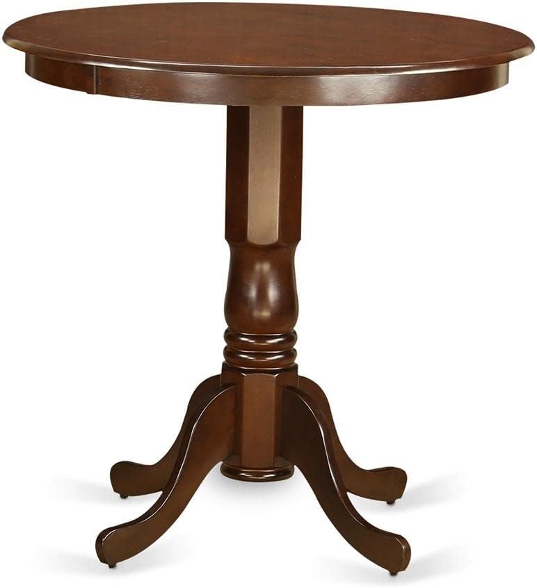 East West Furniture Jackson 36" Traditional Wood Dining Table in Mahogany
