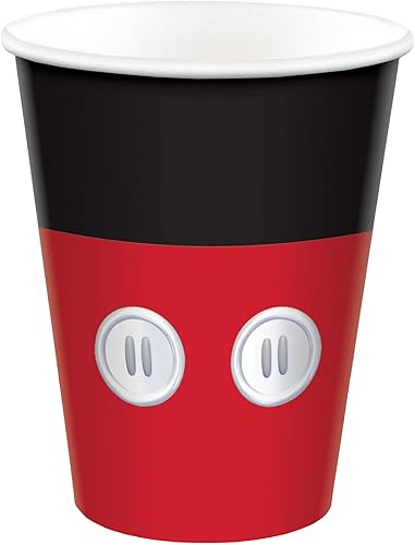 Miniatura 3 de Paquete de suministros para fiestas de Mickey Mouse para 16 platos de postre de 7 pulgadas, servilletas de bebidas y cubierta de mesa con velas de