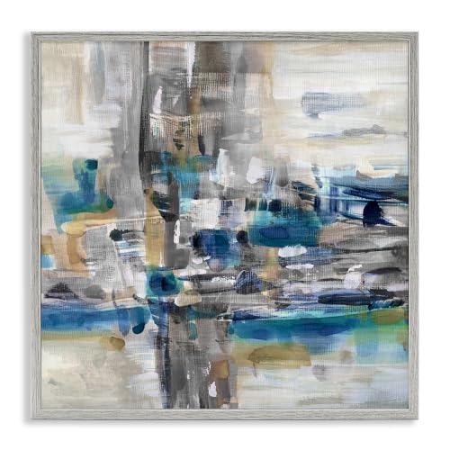 'Modern Layered Chaotic Strokes'| Framed Giclee Art