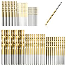 60Pcs Drill Bit Set, 1.0-3.5mm 4341 HSS Micro Drill Bits for Hardened Metal, Stainless Steel, Cast Iron, Wood & Plastic, All-Purpose Drill Set for Tools
