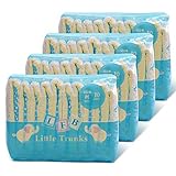 Littleforbig Adult Printed Diaper 40 Pieces (4 Packs) - Little Trunks (Medium 28"-38")