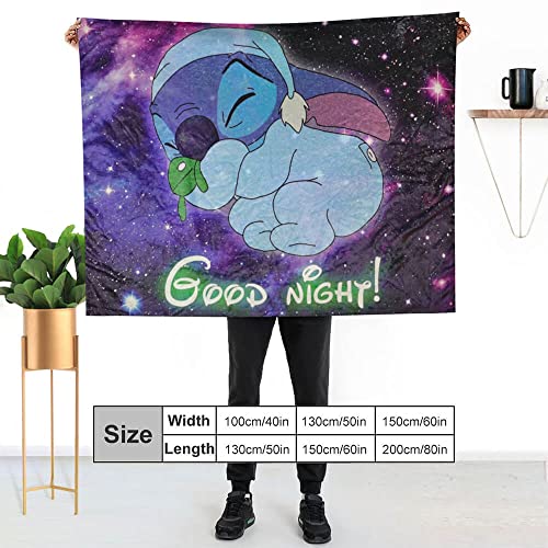 Goodnight Cute Blanket For Kids Gifts Lightweight Soft Warm Throw Blankets For Living Room Bed Couch Sofa In 50X60In #TOP2