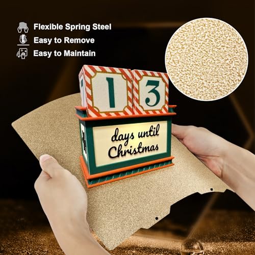 Image of IdeaFormer-3D A1 Mini PEI Build Plate for Bambu Lab 184x184mm, Double Sided Textured PEI Spring Steel Bed Plate for Bambus Lab A1 Mini 3D Printer Platform