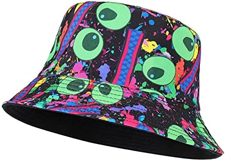 MengPa Unisex Bucket Hat Summer Travel Sun Fisherman Hats Reversible